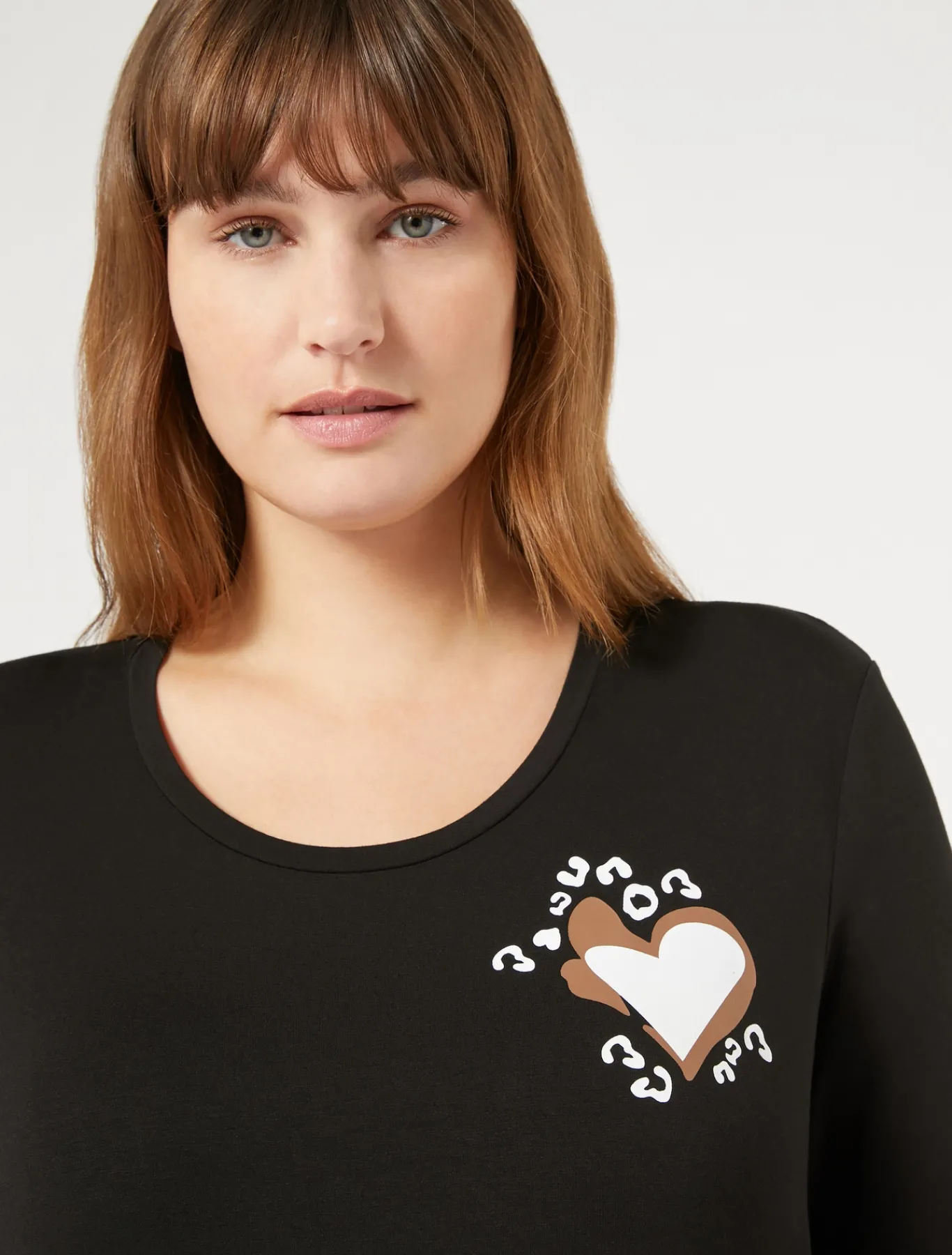 Marina Rinaldi T-shirt en jersey de viscose stretch NOIR Clearance