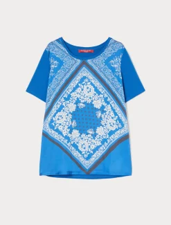 Marina Rinaldi T-shirt en jersey de viscose BLEUET Hot