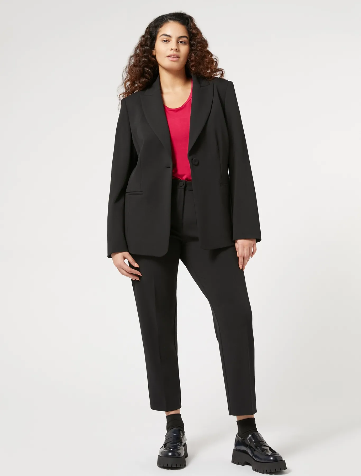 Marina Rinaldi T-shirt en jersey de viscose stretch ROUGE Outlet