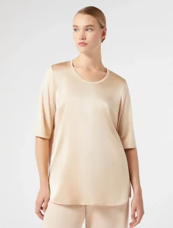 Marina Rinaldi T-shirt en jersey et satin ROSE Sale
