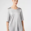 Marina Rinaldi T-shirt en jersey et satin GRISCLAIR Clearance