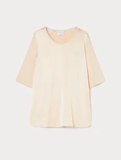Marina Rinaldi T-shirt en jersey et satin ROSE Sale
