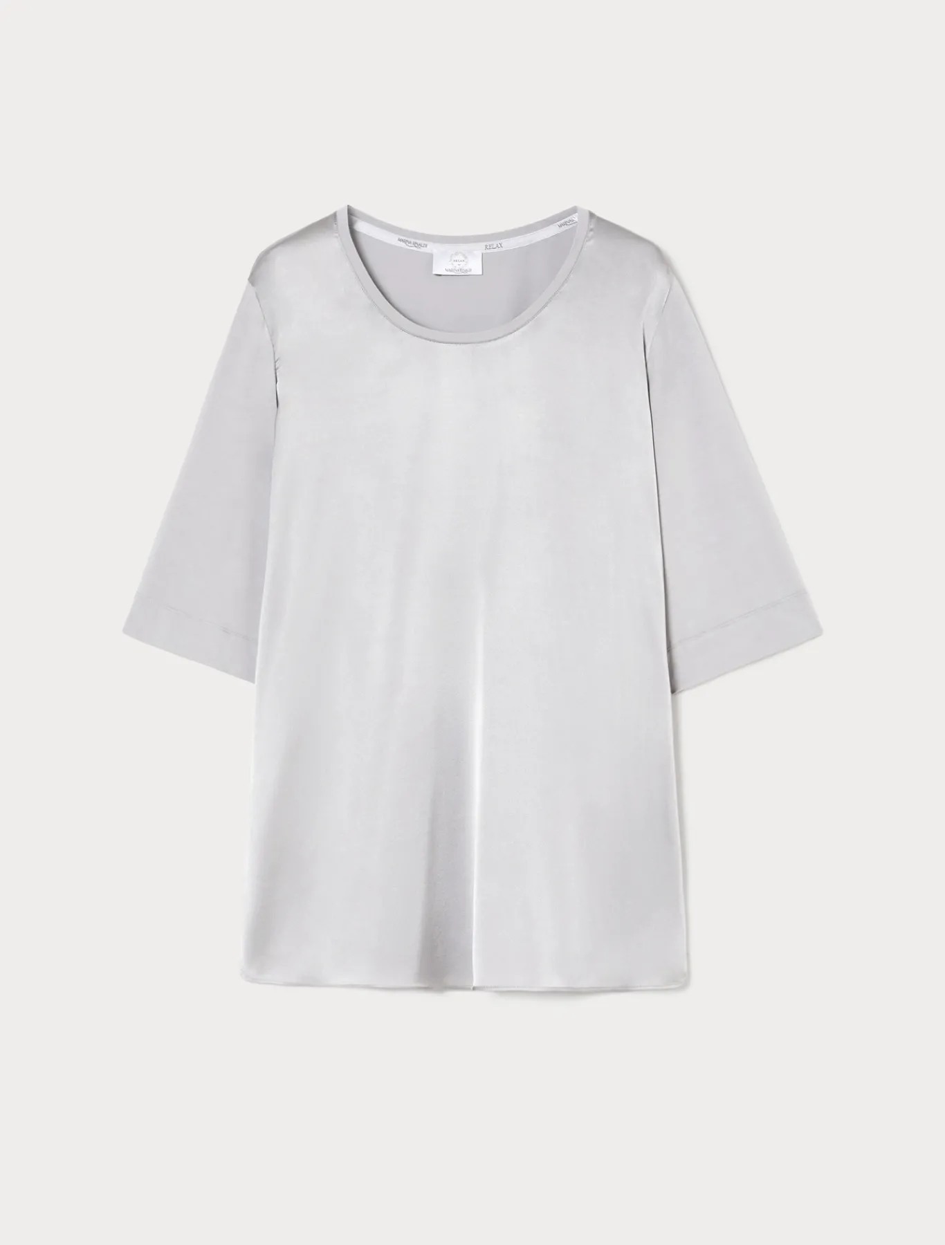 Marina Rinaldi T-shirt en jersey et satin GRISCLAIR Clearance