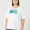 Marina Rinaldi T-shirt en jersey imprimé BLANCNEUTRE Online