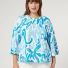 Marina Rinaldi T-shirt en jersey imprimé BLANC Clearance