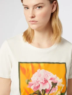 Marina Rinaldi T-shirt en jersey imprimé BLANC Outlet