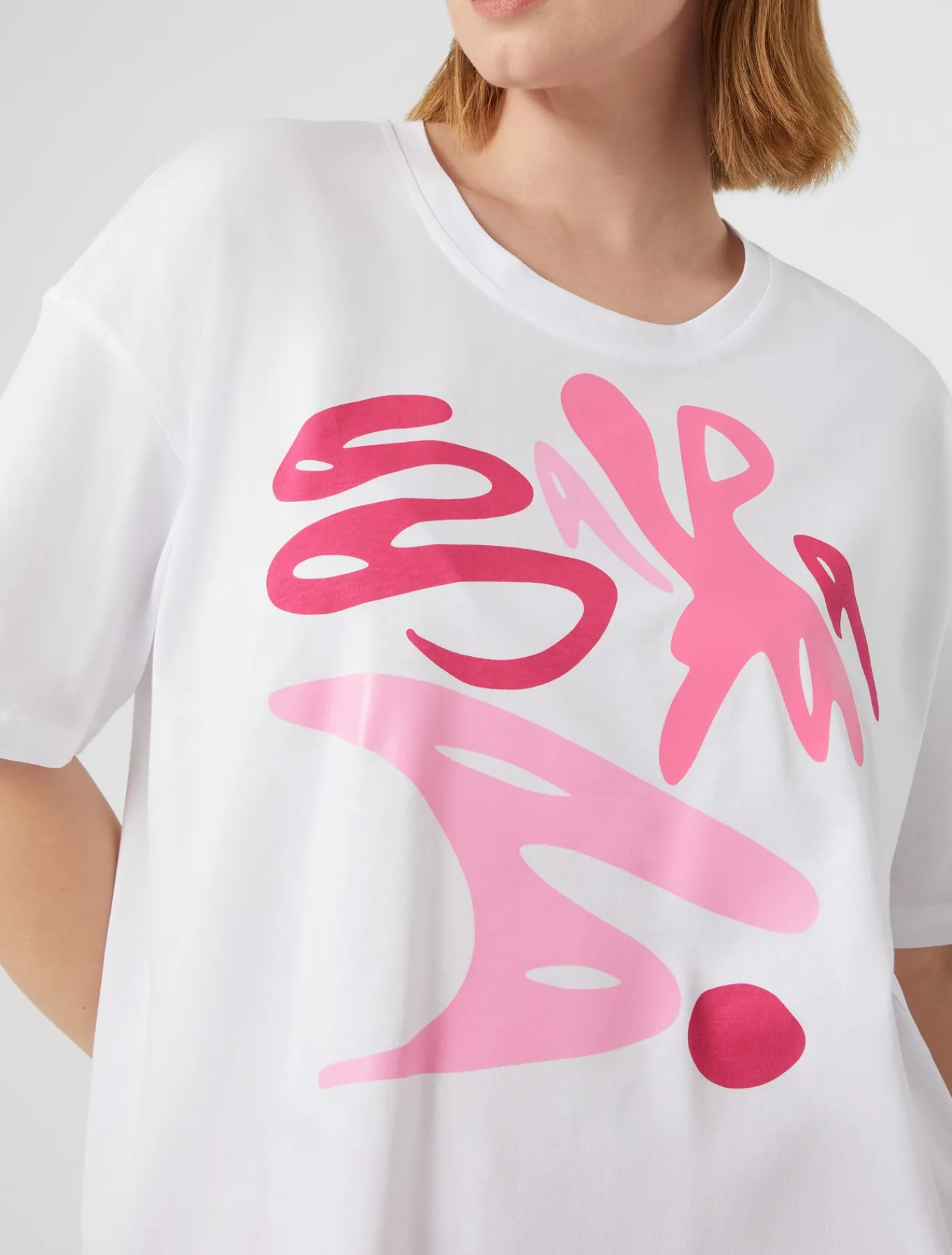 Marina Rinaldi T-shirt en jersey imprimé BLANCNEUTRE Fashion