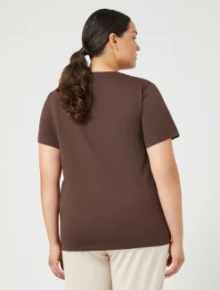 Marina Rinaldi T-shirt en jersey imprimé CHOCOLAT Discount