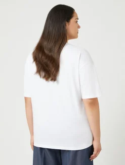 Marina Rinaldi T-shirt en jersey imprimé BLANCNEUTRE Online