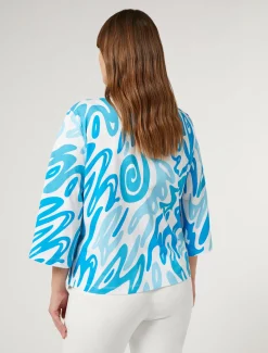 Marina Rinaldi T-shirt en jersey imprimé BLANC Clearance