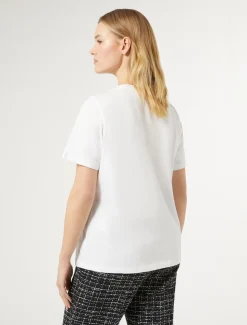 Marina Rinaldi T-shirt en jersey imprimé BLANCNEUTRE Clearance