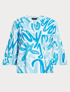 Marina Rinaldi T-shirt en jersey imprimé BLANC Clearance