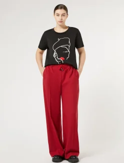 Marina Rinaldi T-shirt en jersey imprimé NOIR Hot