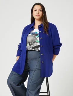 Marina Rinaldi T-shirt en jersey imprimé BLANCNEUTRE Discount