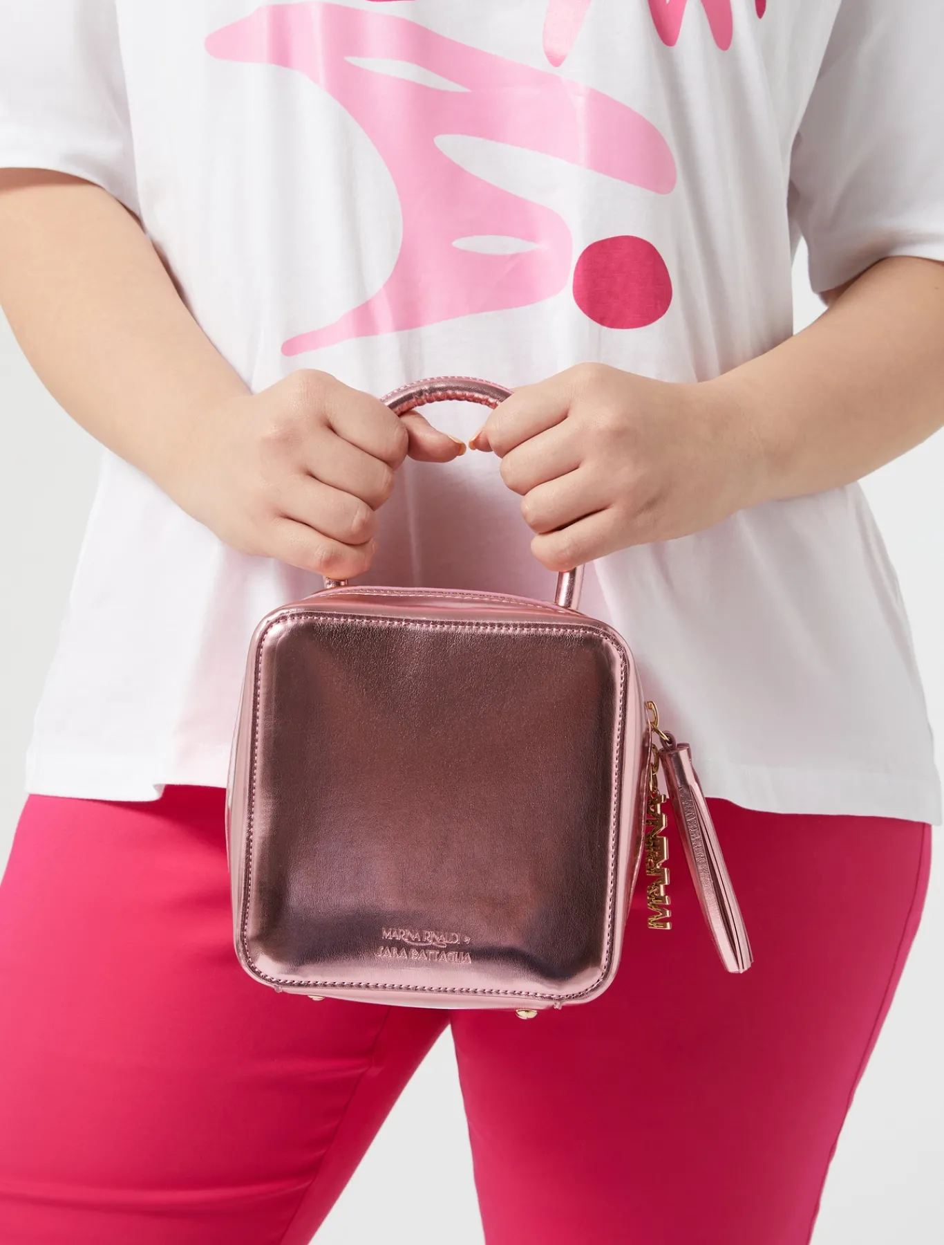 Marina Rinaldi T-shirt en jersey imprimé BLANCNEUTRE Fashion