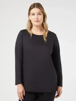 Marina Rinaldi T-shirt en jersey interlock NOIR Sale