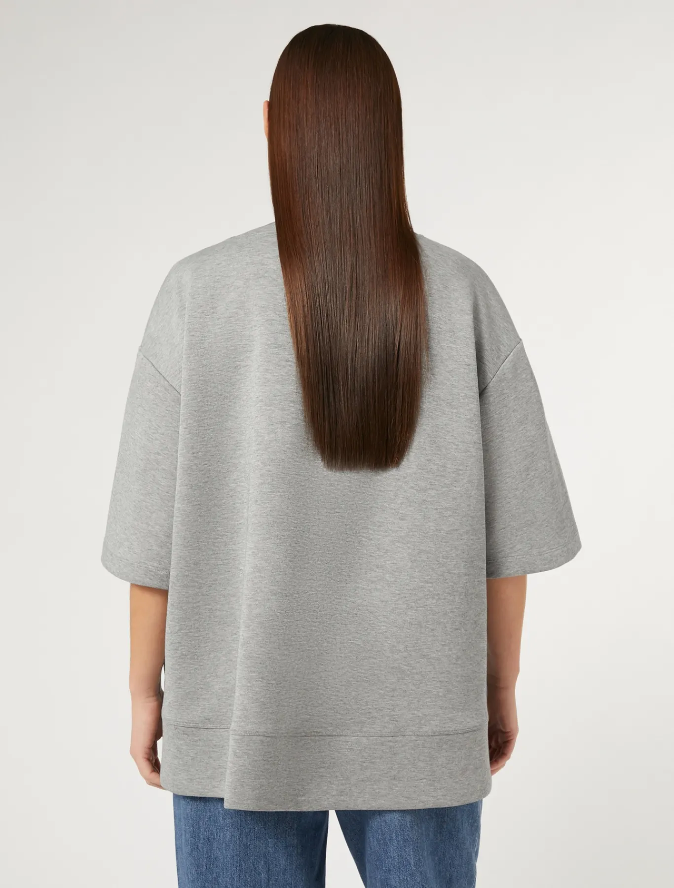 Marina Rinaldi T-shirt en jersey interlock GRISCLAIR Outlet