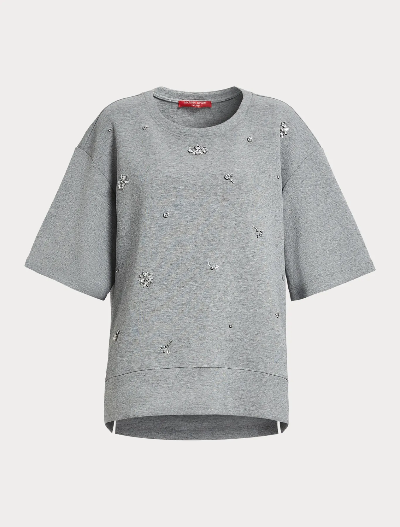 Marina Rinaldi T-shirt en jersey interlock GRISCLAIR Outlet