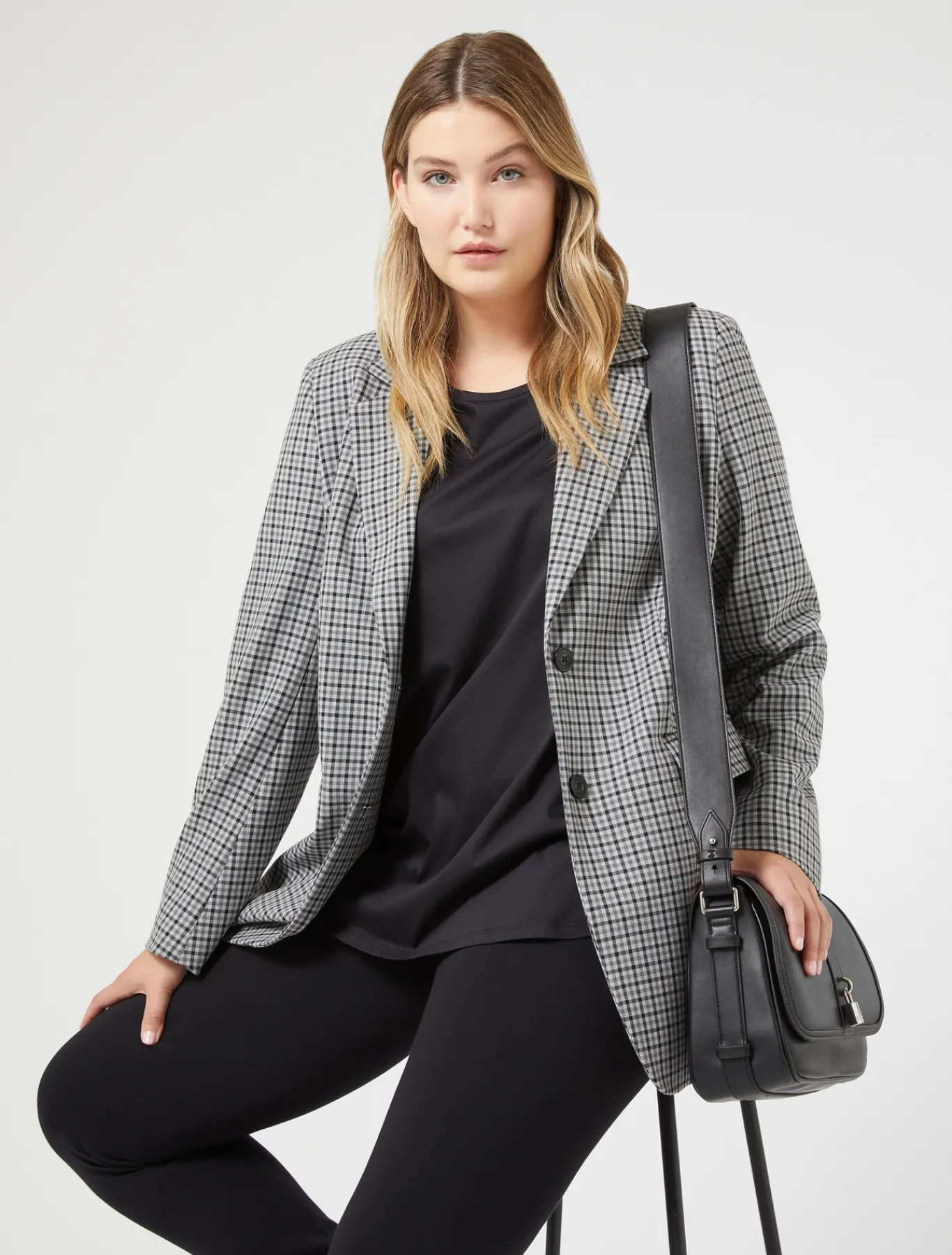 Marina Rinaldi T-shirt en jersey interlock NOIR Sale