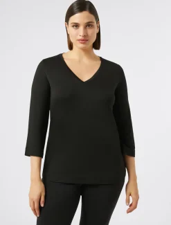 Marina Rinaldi T-shirt en jersey stretch NOIR Hot