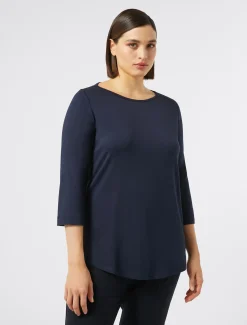 Marina Rinaldi T-shirt en jersey stretch BLEUNUIT Clearance