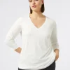 Marina Rinaldi T-shirt en jersey stretch IVOIRE Online