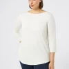Marina Rinaldi T-shirt en jersey stretch IVOIRE Clearance