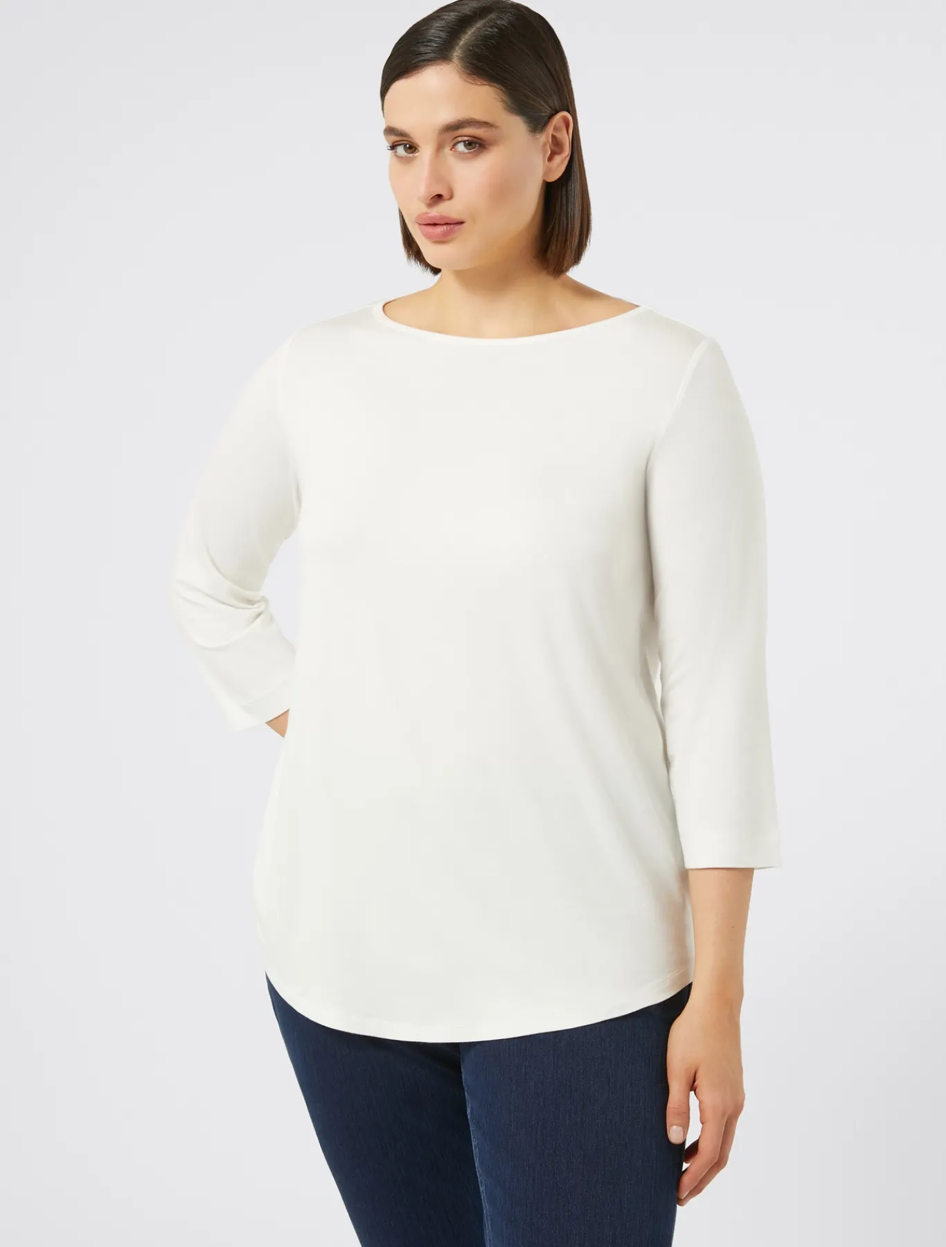Marina Rinaldi T-shirt en jersey stretch IVOIRE Clearance