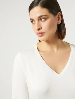 Marina Rinaldi T-shirt en jersey stretch IVOIRE Online