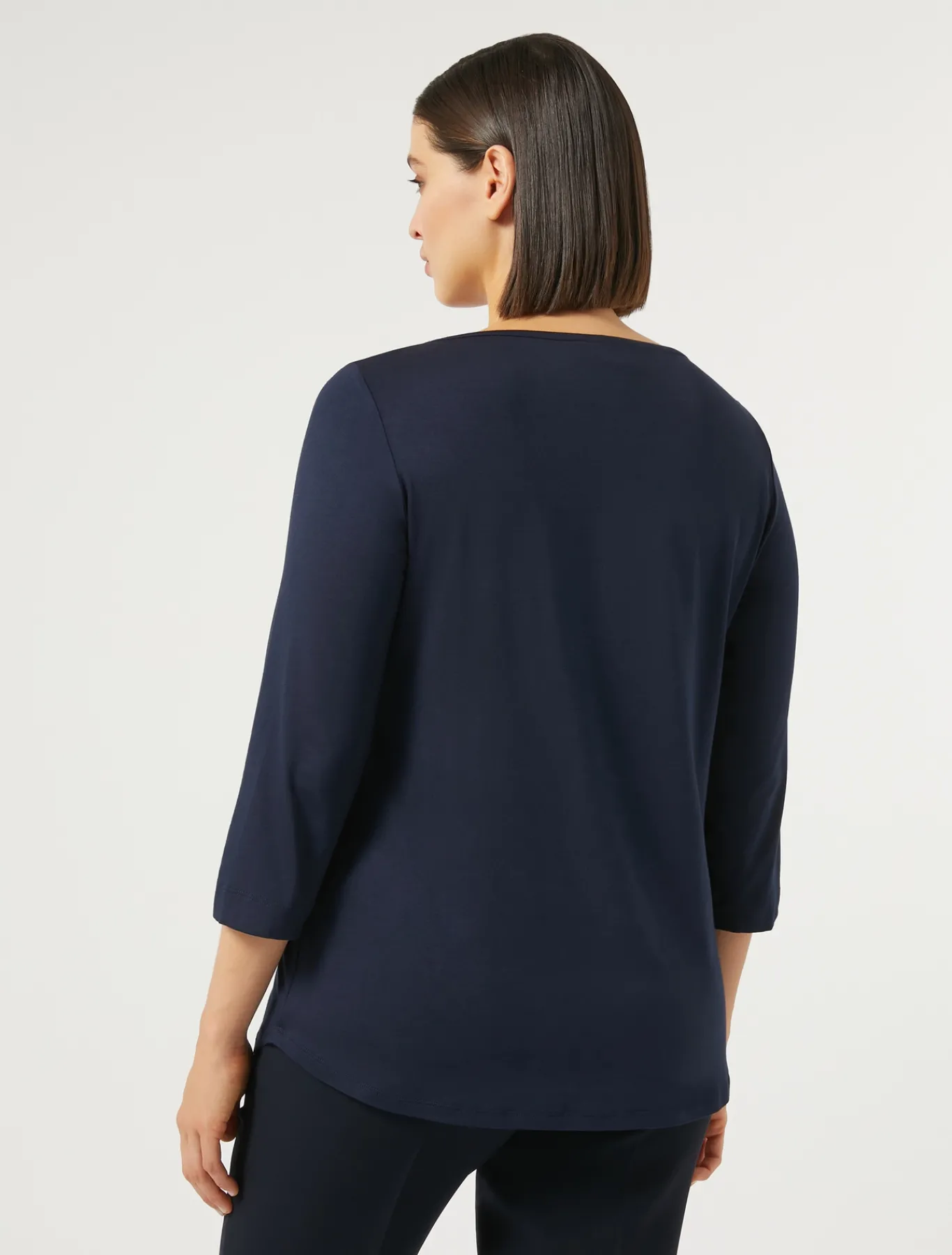 Marina Rinaldi T-shirt en jersey stretch BLEUNUIT Clearance