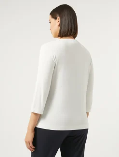 Marina Rinaldi T-shirt en jersey stretch IVOIRE Online
