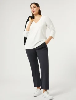 Marina Rinaldi T-shirt en jersey stretch IVOIRE Online