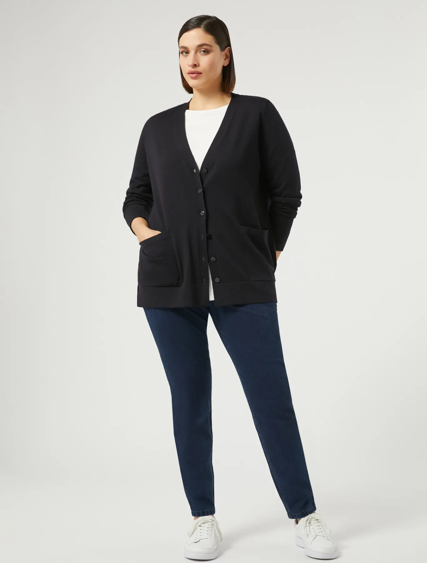 Marina Rinaldi T-shirt en jersey stretch IVOIRE Clearance