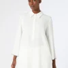 Marina Rinaldi Tunique en cady avec strass BLANC Clearance