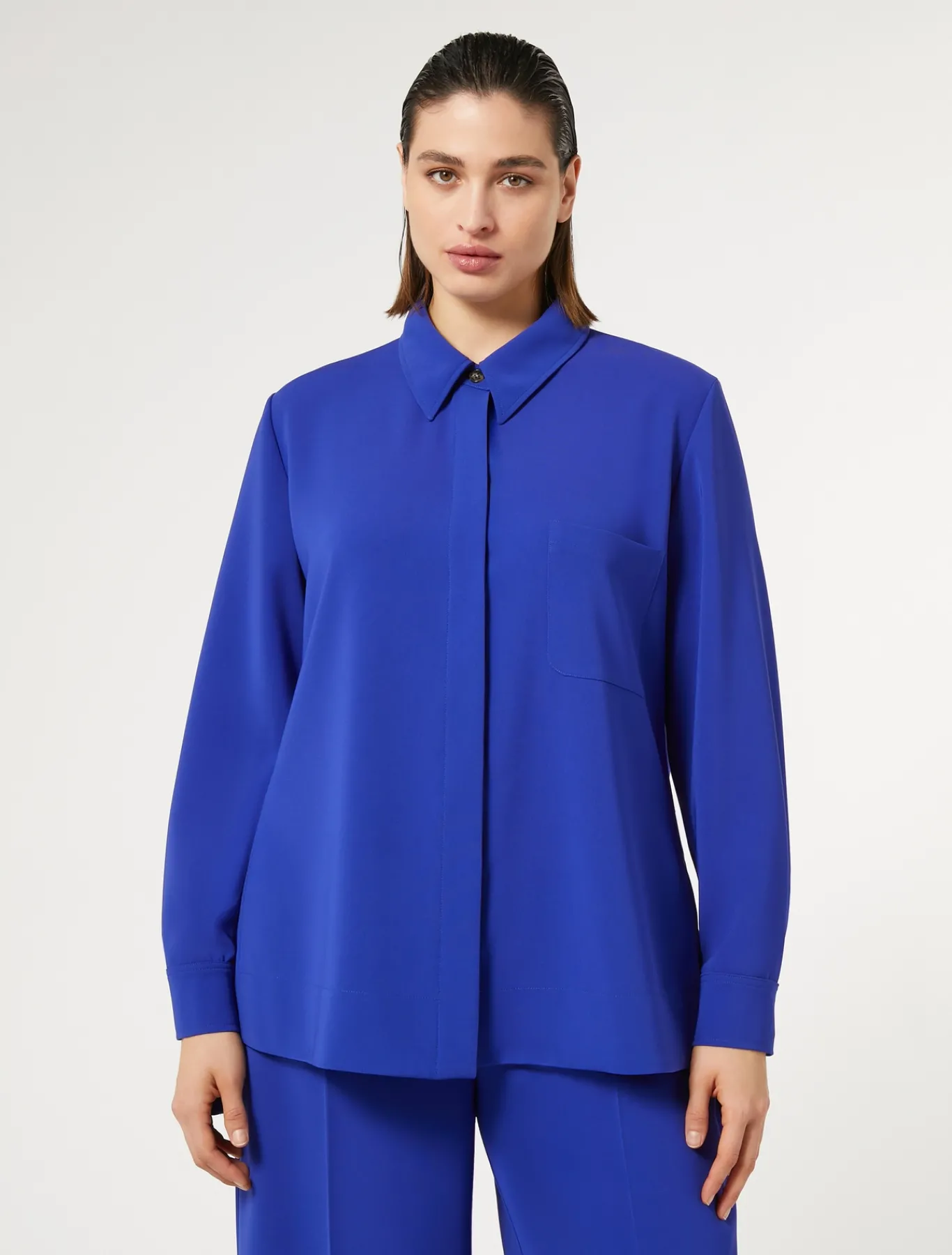 Marina Rinaldi Tunique en cady triacétate BLEUVIOLET Online