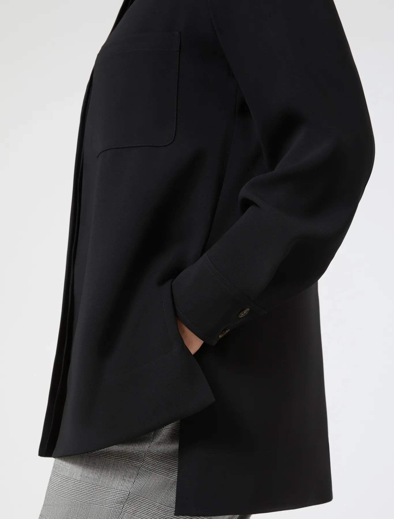 Marina Rinaldi Tunique en cady triacétate NOIR Sale