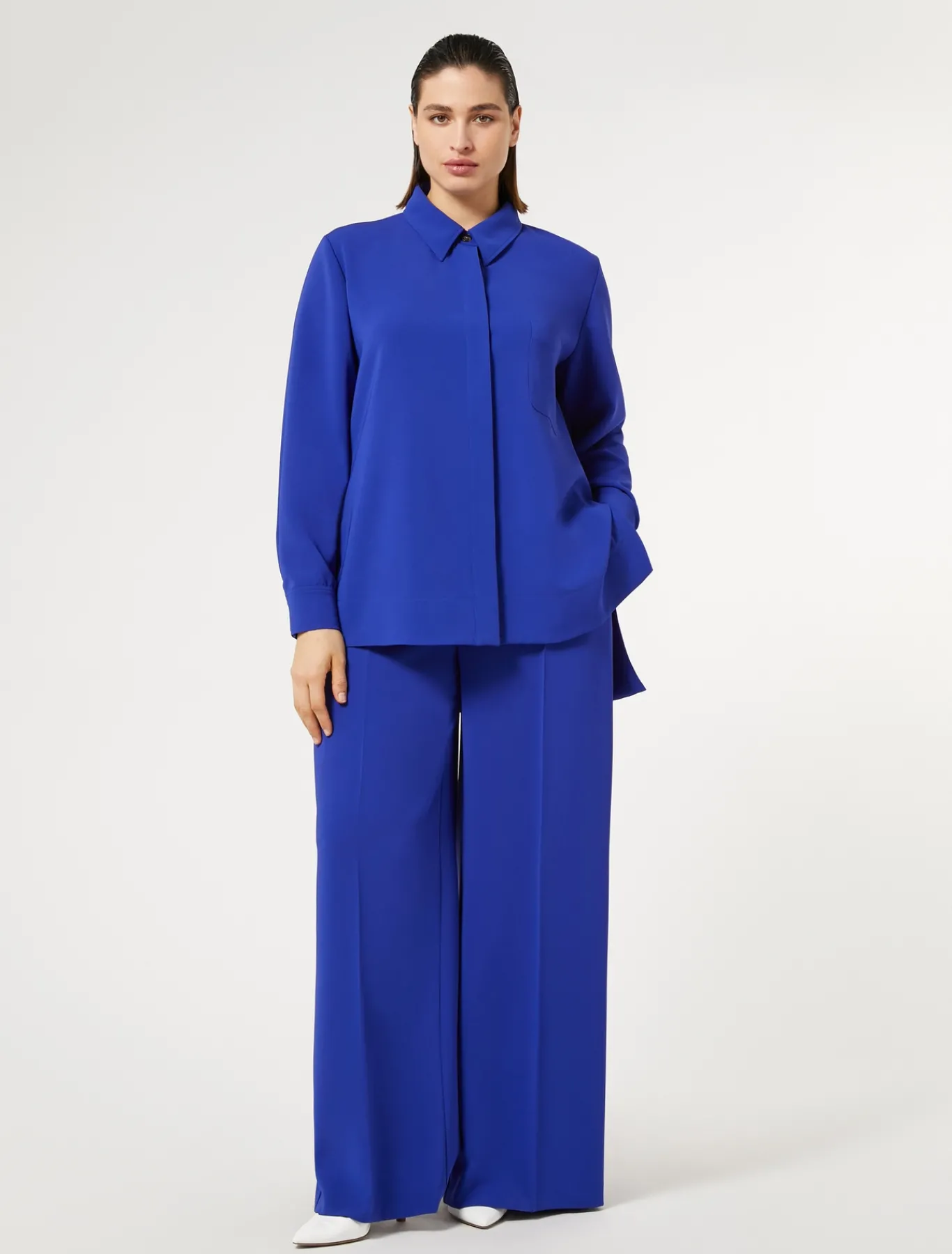 Marina Rinaldi Tunique en cady triacétate BLEUVIOLET Online
