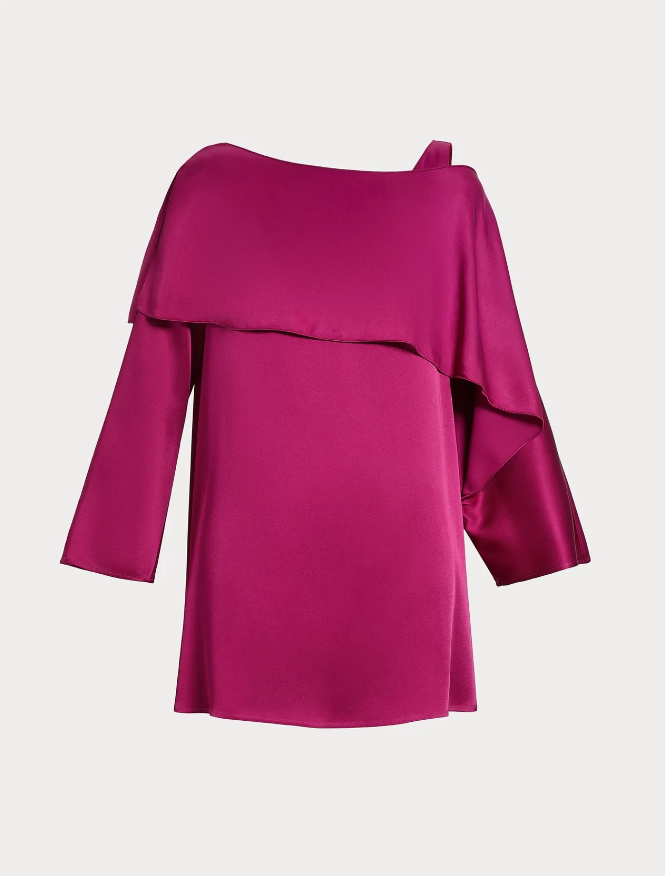 Marina Rinaldi Tunique en crêpe envers satin FRAMBOISE Clearance