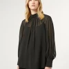 Marina Rinaldi Tunique en georgette NOIR Clearance
