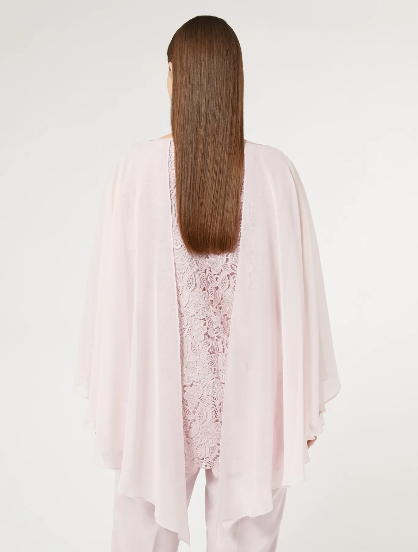 Marina Rinaldi Tunique en macramé lamé ROSE Clearance