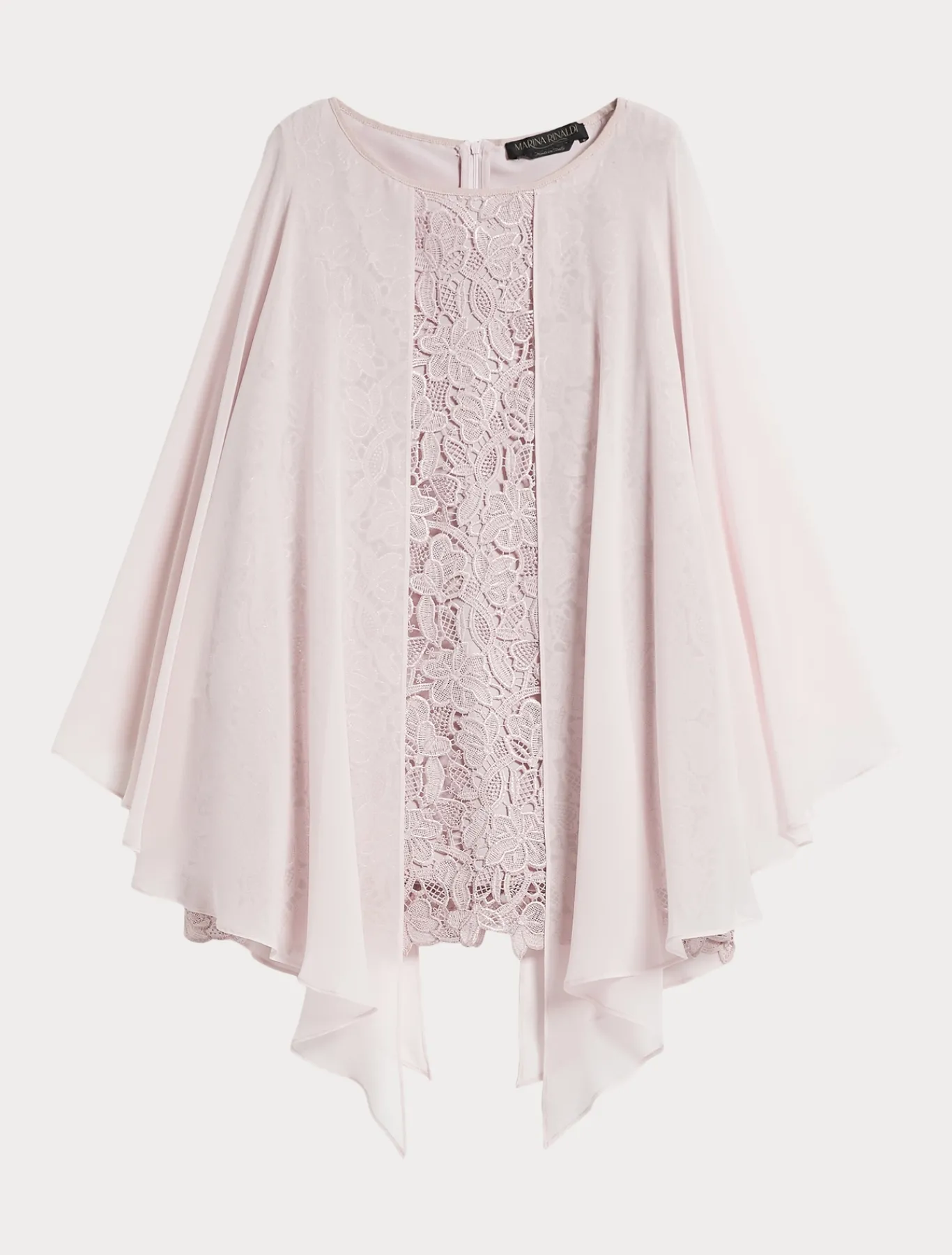 Marina Rinaldi Tunique en macramé lamé ROSE Clearance