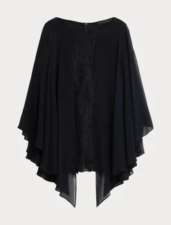 Marina Rinaldi Tunique en macramé lamé BLEUNUIT Fashion