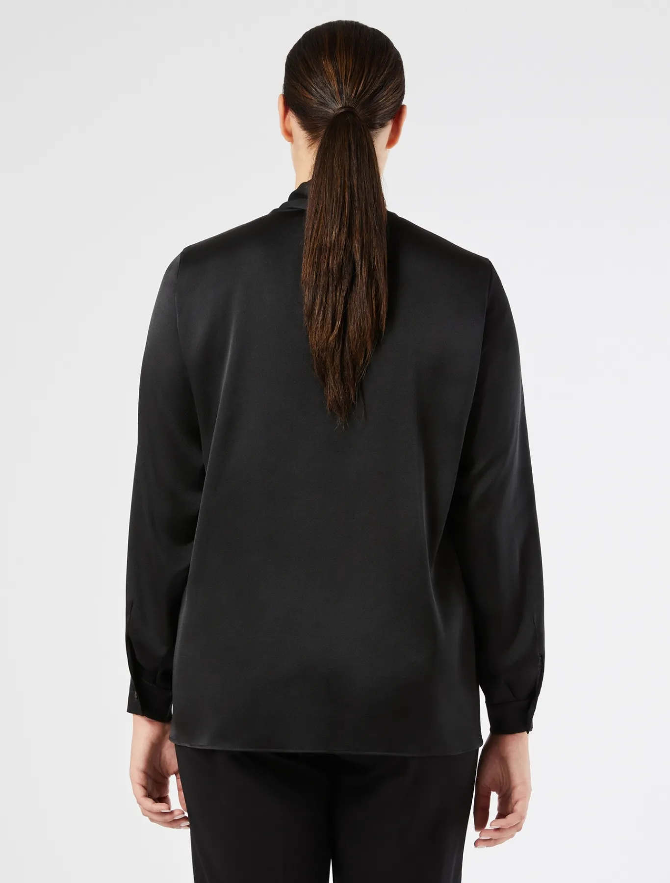 Marina Rinaldi Tunique en satin NOIR Fashion