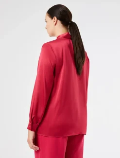 Marina Rinaldi Tunique en satin ROUGE Clearance