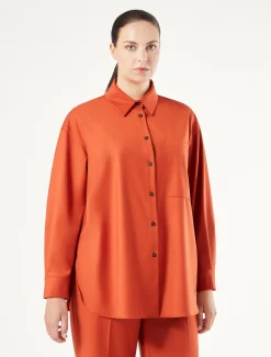 Marina Rinaldi Tunique en sergé ROUILLE New