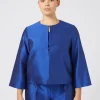 Marina Rinaldi Tunique en shantung de soie VIOLET Sale