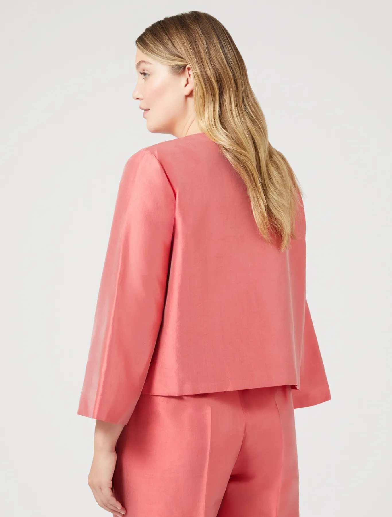 Marina Rinaldi Tunique en shantung de soie ROUGE Outlet