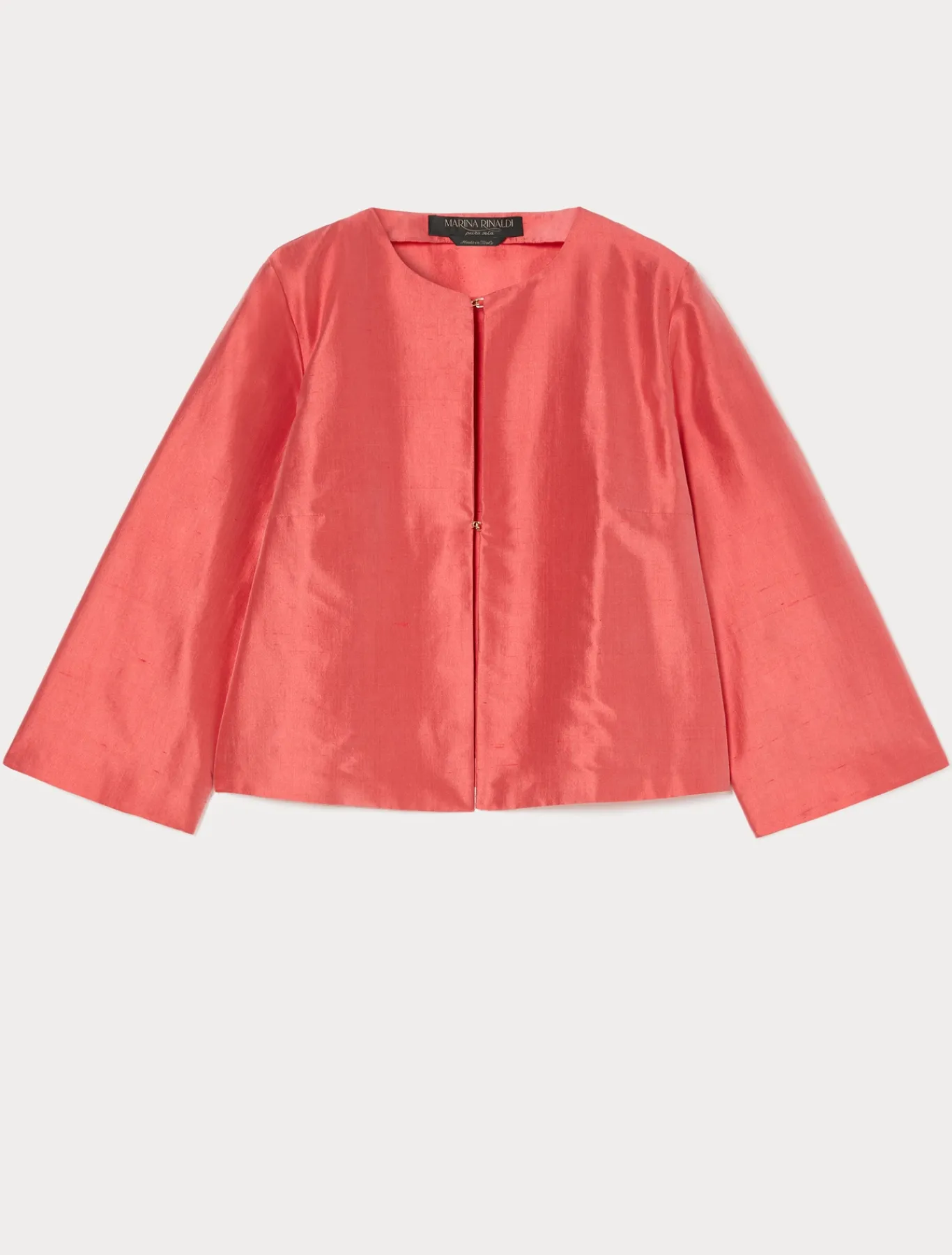 Marina Rinaldi Tunique en shantung de soie ROUGE Outlet