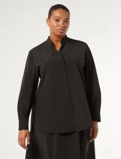 Marina Rinaldi Tunique en taffetas NOIR Discount