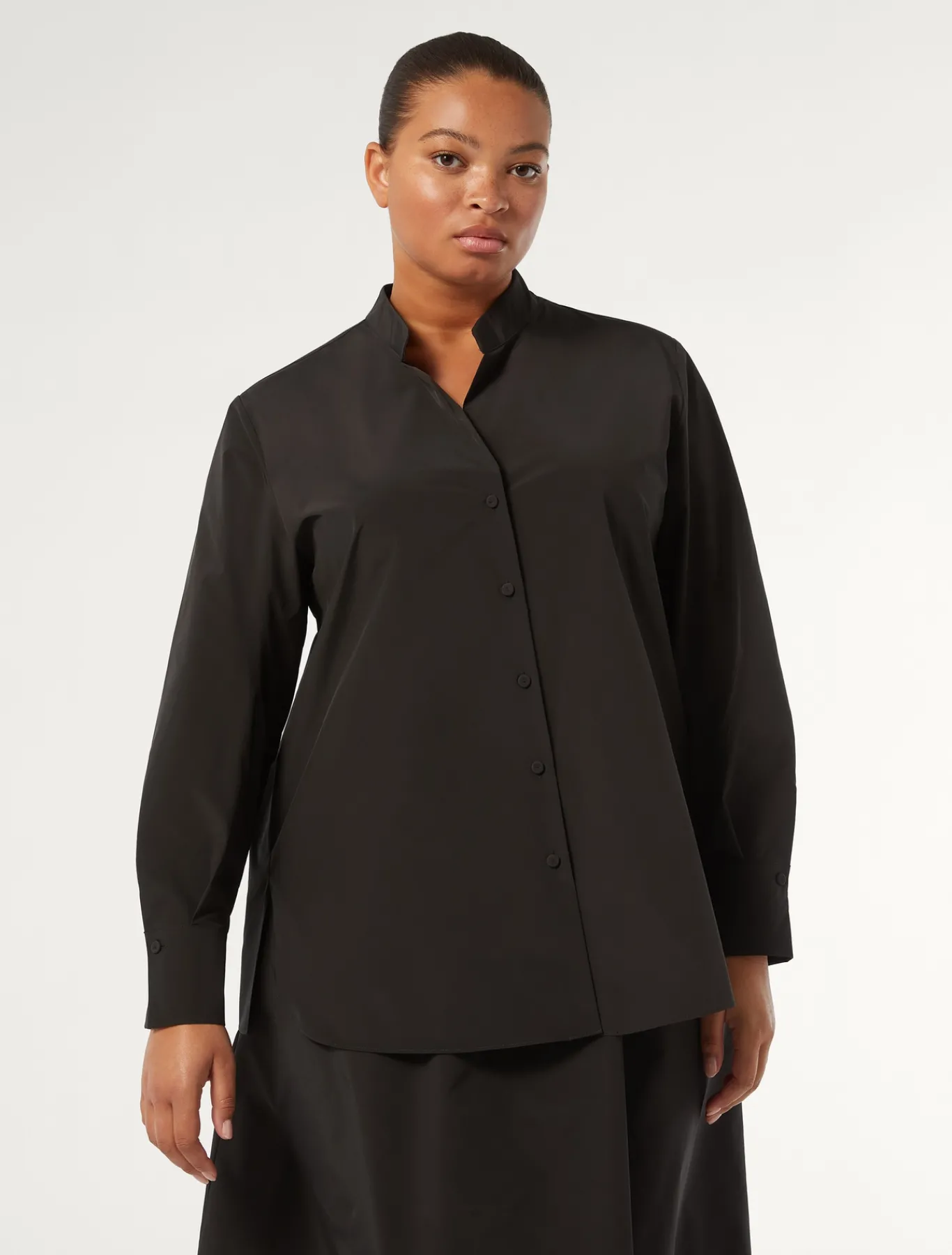 Marina Rinaldi Tunique en taffetas NOIR Discount